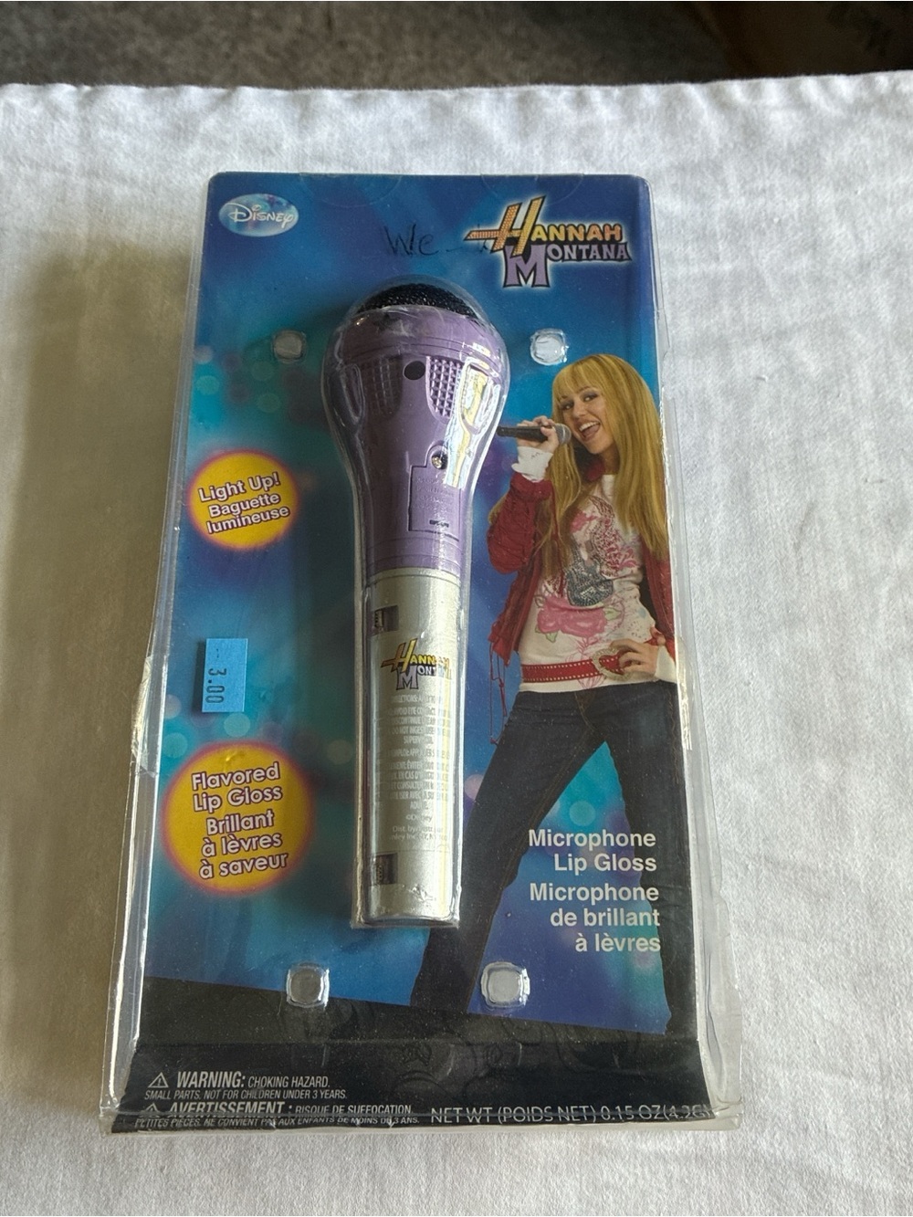 Disney Hannah Montana Purple and Silver Microphone Lip Gloss Toy